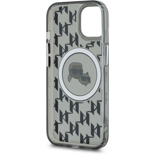Karl Lagerfeld - IML MagSafe (KLHMP15SHMCKMHK) - iPhone 15 - Monogram Karl&Choupette Head