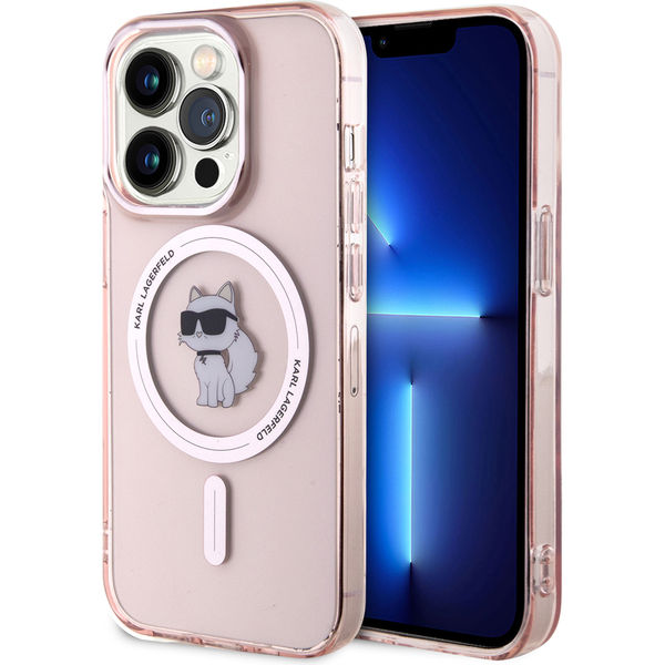 Karl Lagerfeld - IML MagSafe (KLHMP15XHFCCNOP) - iPhone 15 Pro Max - Pink Choupette
