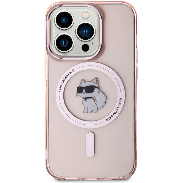 Karl Lagerfeld - IML MagSafe (KLHMP15XHFCCNOP) - iPhone 15 Pro Max - Pink Choupette