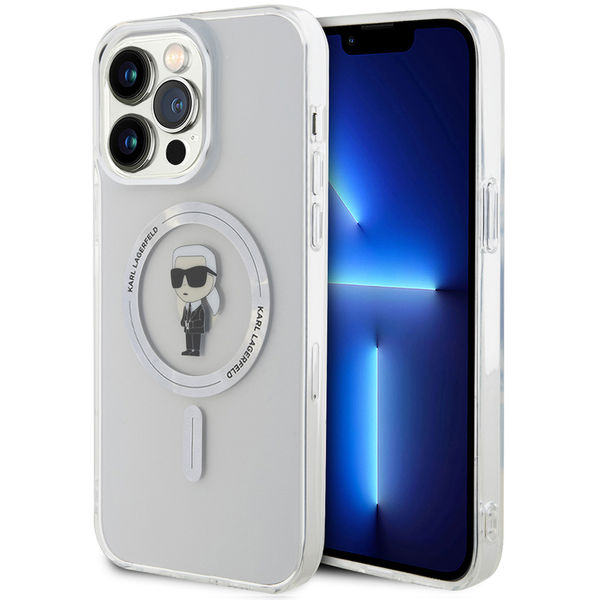 Karl Lagerfeld - IML MagSafe (KLHMP15XHFCKNOT) - iPhone 15 Pro Max - Transparent Ikonik