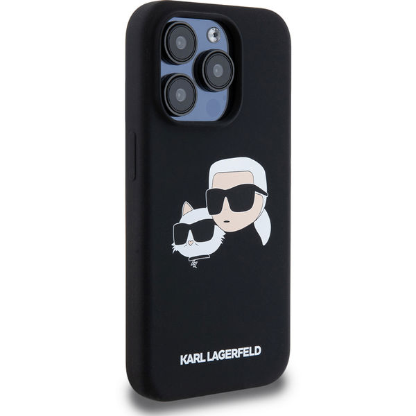 Karl Lagerfeld - Silicone MagSafe (KLHMP15LSKCHPPLK) - iPhone 15 Pro - Karl&Choupette Head