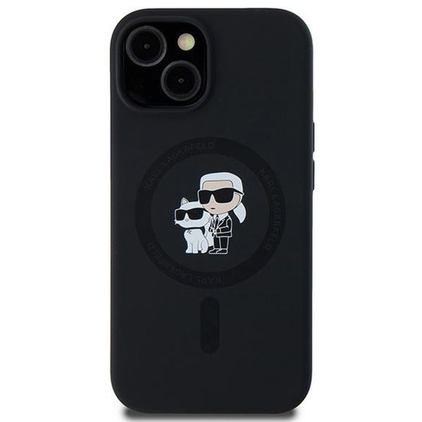 Karl Lagerfeld - Silicone MagSafe (KLHMP15MSCMKCRHK) - iPhone 15 Plus - Karl&Choupette