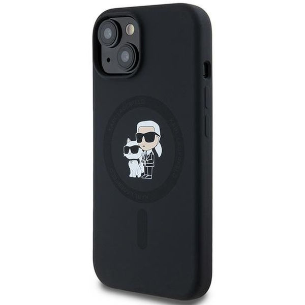 Karl Lagerfeld - Silicone MagSafe (KLHMP15MSCMKCRHK) - iPhone 15 Plus - Karl&Choupette