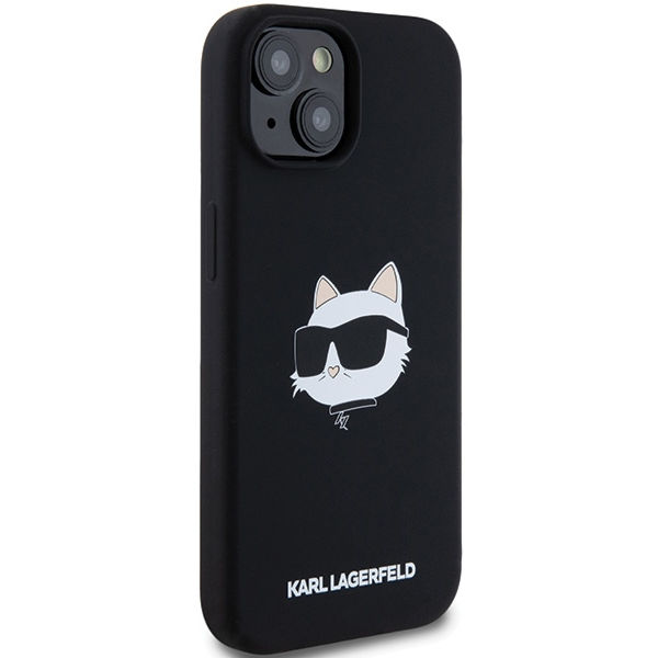 Karl Lagerfeld - Silicone MagSafe (KLHMP15MSCHPPLK) - iPhone 15 Plus - Choupette Head