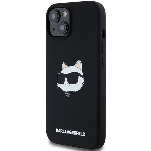 Karl Lagerfeld - Silicone MagSafe (KLHMP15MSCHPPLK) - iPhone 15 Plus - Choupette Head
