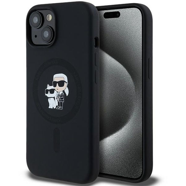 Karl Lagerfeld - Silicone MagSafe (KLHMP15SSCMKCRHK) - iPhone 15 - Karl&Choupette