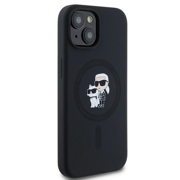 Karl Lagerfeld - Silicone MagSafe (KLHMP15SSCMKCRHK) - iPhone 15 - Karl&Choupette