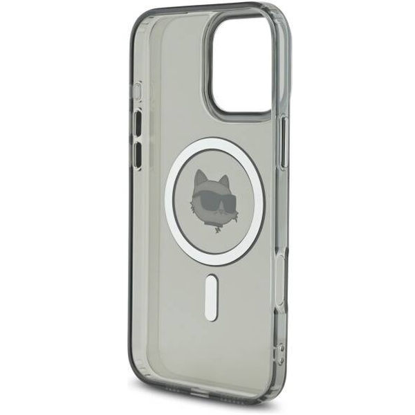 Karl Lagerfeld - IML MagSafe (KLHMP16LHLSCHK) - iPhone 16 Pro - Metal Choupette`s Head