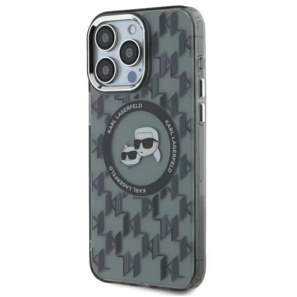 Karl Lagerfeld - IML MagSafe (KLHMP16LHMCKMHK) - iPhone 16 Pro - Monogram Karl&Choupette Head