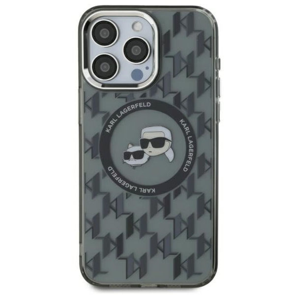 Karl Lagerfeld - IML MagSafe (KLHMP16LHMCKMHK) - iPhone 16 Pro - Monogram Karl&Choupette Head