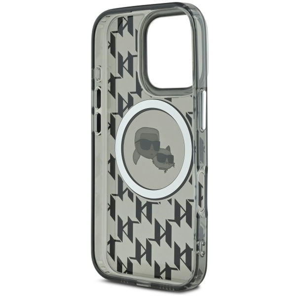 Karl Lagerfeld - IML MagSafe (KLHMP16LHMCKMHK) - iPhone 16 Pro - Monogram Karl&Choupette Head
