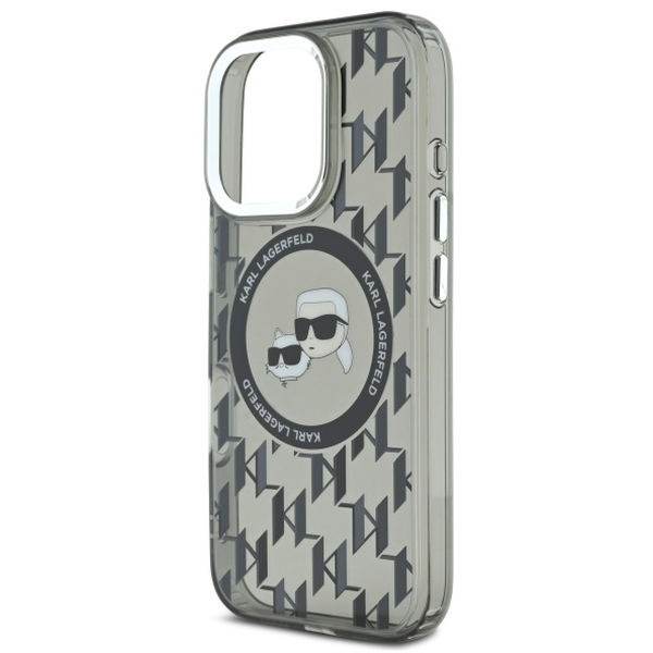 Karl Lagerfeld - IML MagSafe (KLHMP16LHMCKMHK) - iPhone 16 Pro - Monogram Karl&Choupette Head