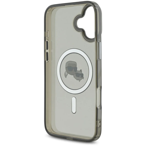 Karl Lagerfeld - IML MagSafe (KLHMP16MHLSKCK) - iPhone 16 Plus - Metal Karl&Choupette Head