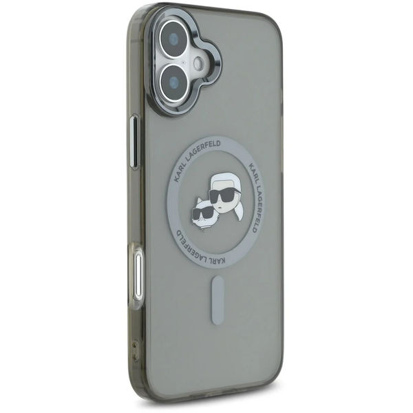 Karl Lagerfeld - IML MagSafe (KLHMP16MHLSKCK) - iPhone 16 Plus - Metal Karl&Choupette Head