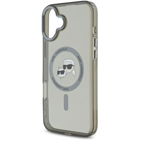 Karl Lagerfeld - IML MagSafe (KLHMP16MHLSKCK) - iPhone 16 Plus - Metal Karl&Choupette Head