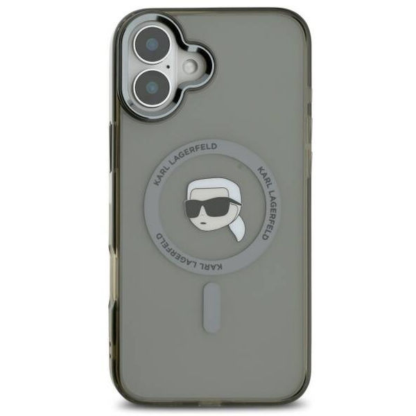 Karl Lagerfeld - IML MagSafe (KLHMP16MHLSKIK) - iPhone 16 Plus - Karl`s Head