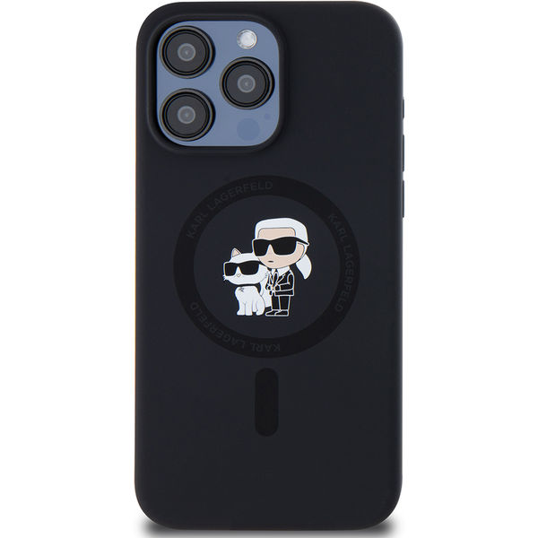 Karl Lagerfeld - Silicone Ring MagSafe (KLHMP15XSCMKCRHK) - iPhone 15 Pro Max - Karl&Choupette