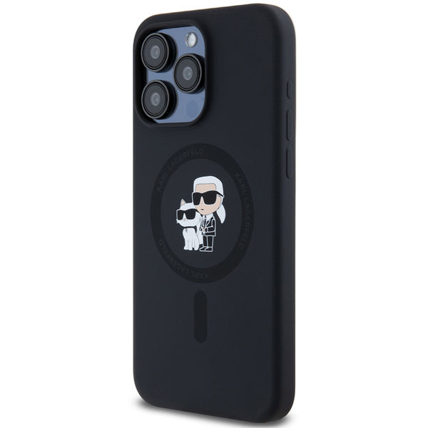 Karl Lagerfeld - Silicone Ring MagSafe (KLHMP15XSCMKCRHK) - iPhone 15 Pro Max - Karl&Choupette