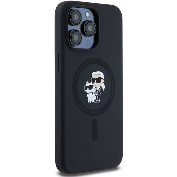 Karl Lagerfeld - Silicone Ring MagSafe (KLHMP15XSCMKCRHK) - iPhone 15 Pro Max - Karl&Choupette