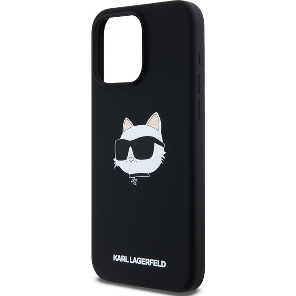 Karl Lagerfeld - Silicone MagSafe (KLHMP15XSCHPPLK) - iPhone 15 Pro Max - Choupette Head