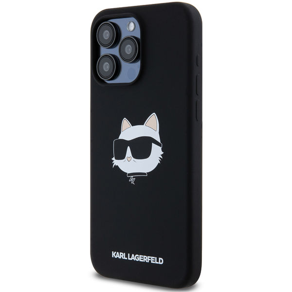 Karl Lagerfeld - Silicone MagSafe (KLHMP15XSCHPPLK) - iPhone 15 Pro Max - Choupette Head