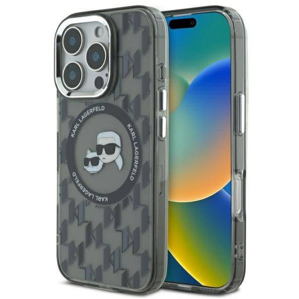 Karl Lagerfeld - IML MagSafe (KLHMP16XHMCKMHK) - iPhone 16 Pro Max - Monogram Karl&Choupette Head