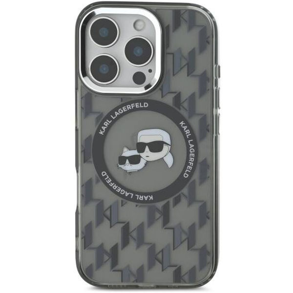 Karl Lagerfeld - IML MagSafe (KLHMP16XHMCKMHK) - iPhone 16 Pro Max - Monogram Karl&Choupette Head