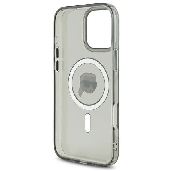 Karl Lagerfeld - IML MagSafe (KLHMP16XHLSKIK) - iPhone 16 Pro Max - Metal Karl`s Head