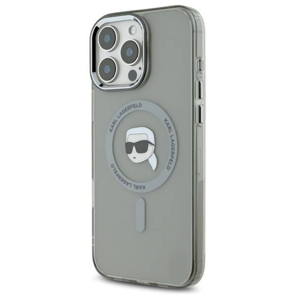 Karl Lagerfeld - IML MagSafe (KLHMP16XHLSKIK) - iPhone 16 Pro Max - Metal Karl`s Head