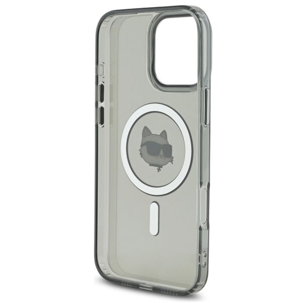 Karl Lagerfeld - IML MagSafe (KLHMP16XHLSCHK) - iPhone 16 Pro Max - Metal Choupette`s Head