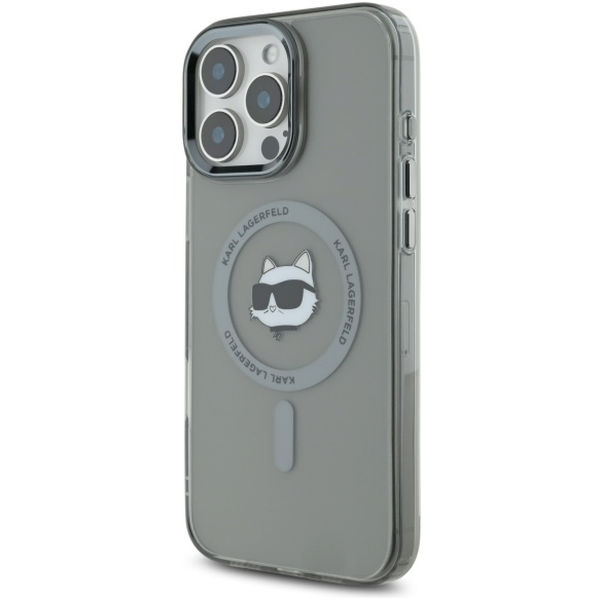 Karl Lagerfeld - IML MagSafe (KLHMP16XHLSCHK) - iPhone 16 Pro Max - Metal Choupette`s Head