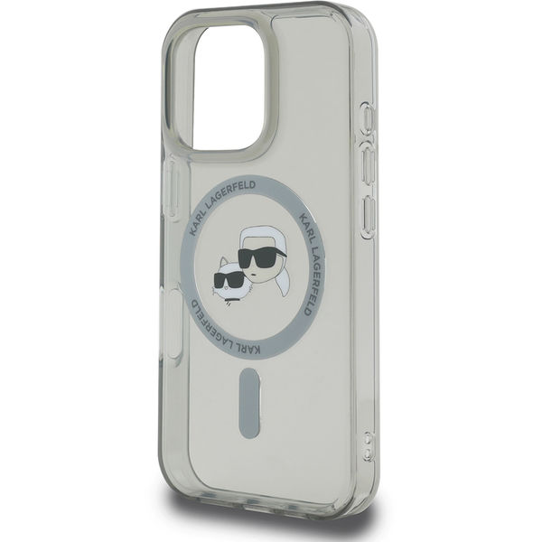 Karl Lagerfeld - IML MagSafe (KLHMP16XHLSKCK) - iPhone 16 Pro Max - Metal Karl&Choupette Head