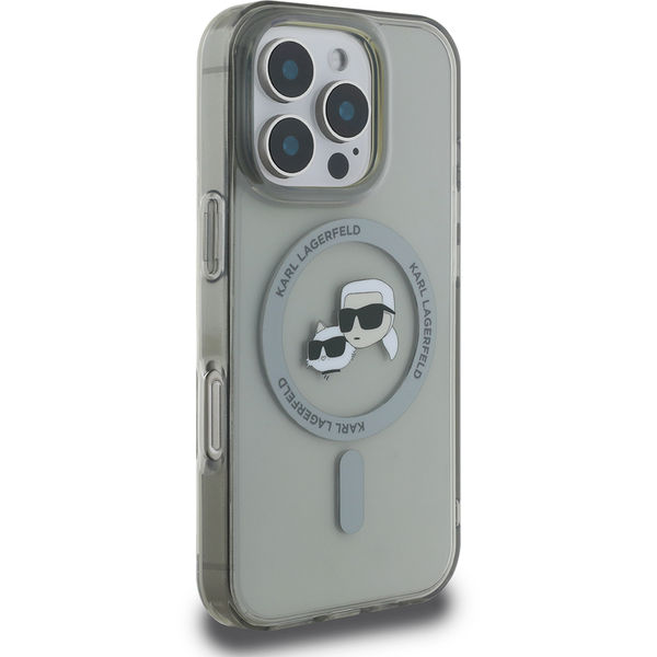 Karl Lagerfeld - IML MagSafe (KLHMP16XHLSKCK) - iPhone 16 Pro Max - Metal Karl&Choupette Head