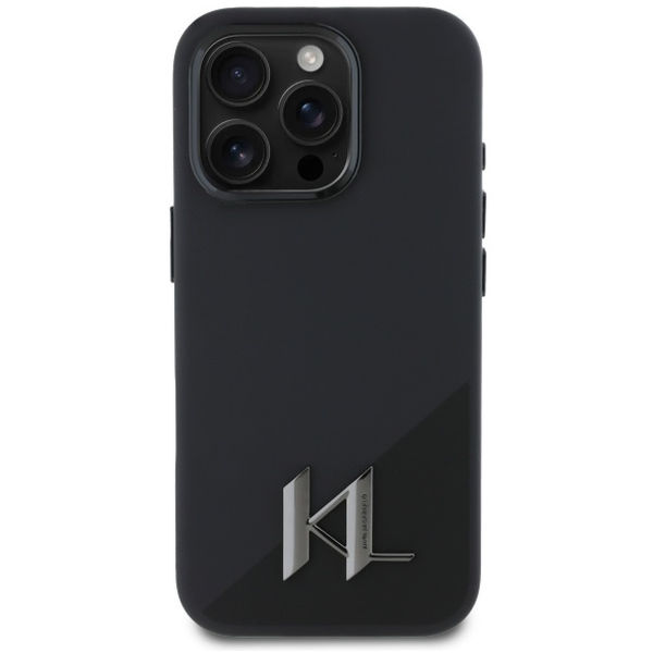 Karl Lagerfeld - Silicone MagSafe (KLHMP16LSCMKMPCK) - iPhone 16 Pro - Shadow Metal Initial