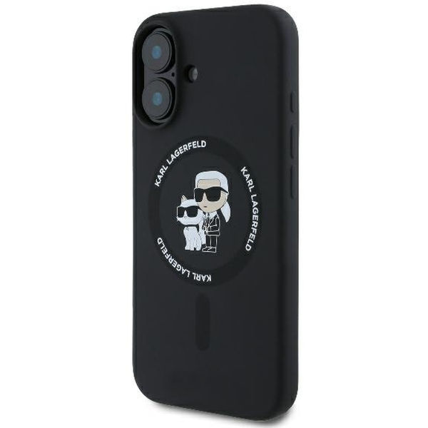 Karl Lagerfeld - Silicone Ring MagSafe (KLHMP16MSCMKCRHK) - iPhone 16 Plus - Karl&Choupette