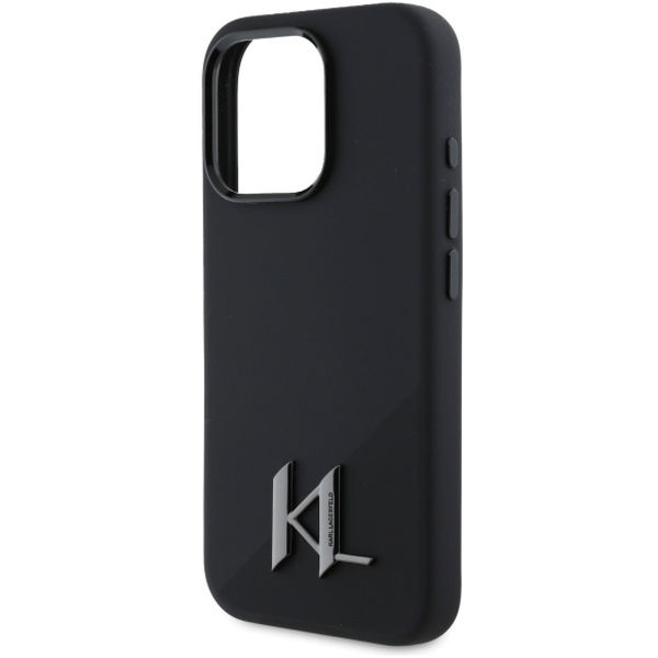 Karl Lagerfeld - Silicone MagSafe (KLHMP16XSCMKMPCK) - iPhone 16 Pro Max - Shadow Metal Initial