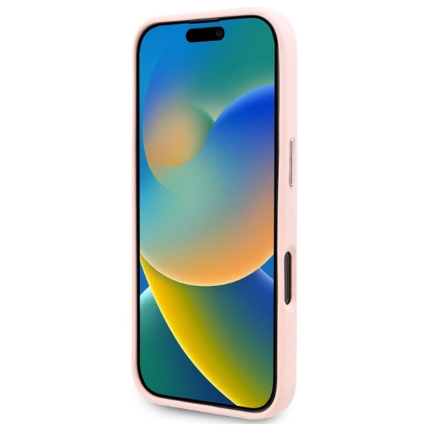 Karl Lagerfeld - Silicone MagSafe (KLHMP16XSCMKMPCP) - iPhone 16 Pro Max - Pink Shadow Metal Initial