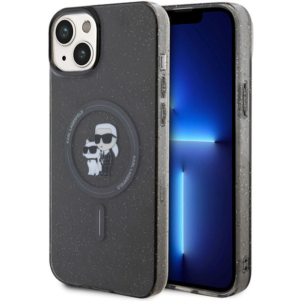 Karl Lagerfeld - Glitter MagSafe (KLHMP15MHGKCNOK) - iPhone 15 Plus - Karl&Choupette