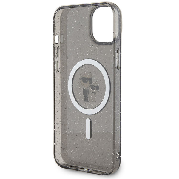 Karl Lagerfeld - Glitter MagSafe (KLHMP15MHGKCNOK) - iPhone 15 Plus - Karl&Choupette