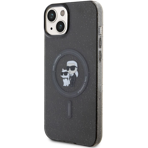 Karl Lagerfeld - Glitter MagSafe (KLHMP15MHGKCNOK) - iPhone 15 Plus - Karl&Choupette
