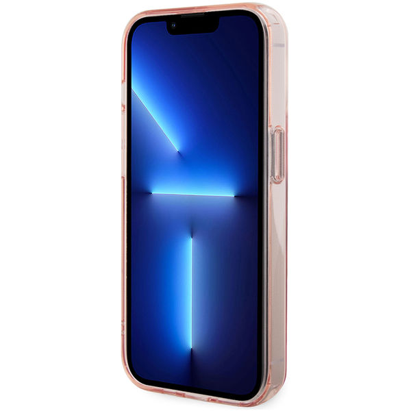 Karl Lagerfeld - Hardcase Ring Stand MagSafe (KLHMP15LHMRSCHP) - iPhone 15 Pro - Pink Choupette Head