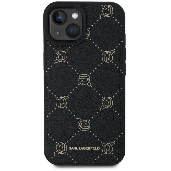 Karl Lagerfeld - Leather MagSafe (KLHMP15SPGKHPHK) - iPhone 15 - Karl Head