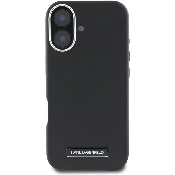 Karl Lagerfeld - Leather MagSafe (KLHMP16MPGMSRPK) - iPhone 16 Plus - FW Metal Plate