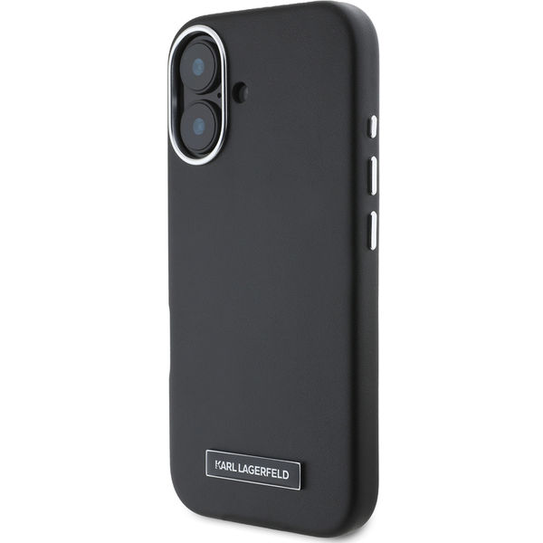 Karl Lagerfeld - Leather MagSafe (KLHMP16MPGMSRPK) - iPhone 16 Plus - FW Metal Plate