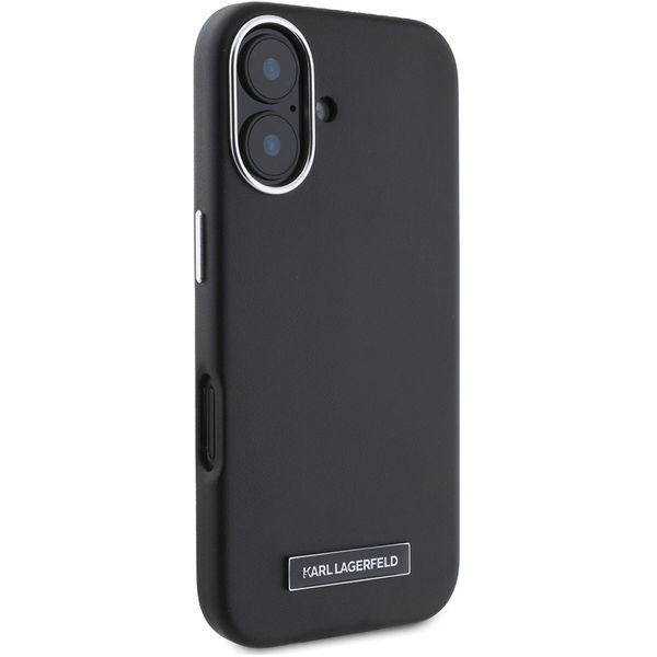 Karl Lagerfeld - Leather MagSafe (KLHMP16SPGMSRPK) - iPhone 16 - FW Metal Plate