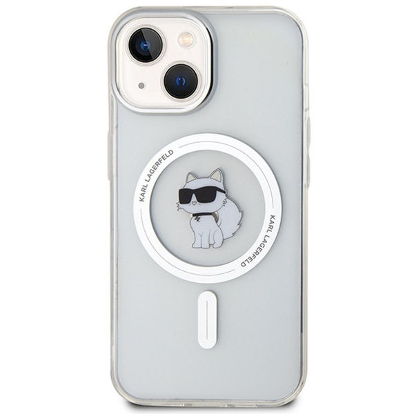 Karl Lagerfeld - IML MagSafe (KLHMP14SHFCCNOT) - iPhone 14 - Transparent Choupette
