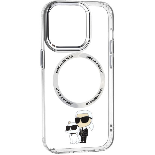 Karl Lagerfeld - Hardcase MagSafe (KLHMP14LHNKCIT) - iPhone 14 Pro - Transparent Iconic Karl&Choupette