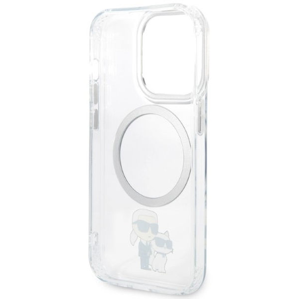 Karl Lagerfeld - Hardcase MagSafe (KLHMP14LHNKCIT) - iPhone 14 Pro - Transparent Iconic Karl&Choupette