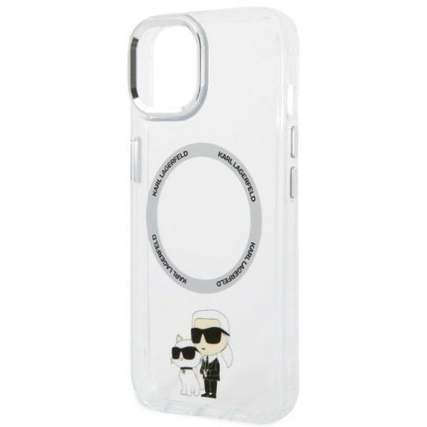 Karl Lagerfeld - Hardcase MagSafe (KLHMP14MHNKCIT) - iPhone 14 Plus - Clear Iconic Karl&Choupette