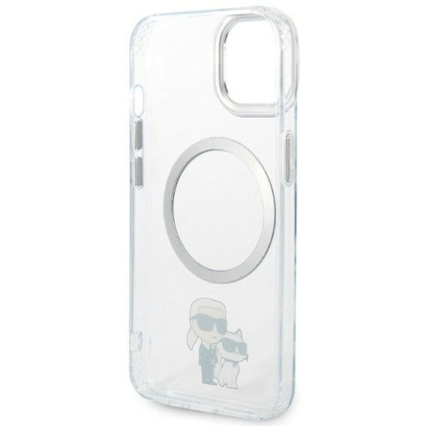 Karl Lagerfeld - Hardcase MagSafe (KLHMP14MHNKCIT) - iPhone 14 Plus - Clear Iconic Karl&Choupette